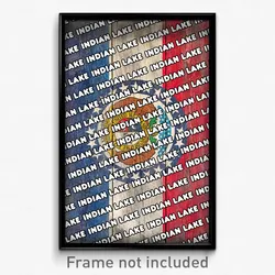 Indian Lake Missouri Poster (MO City Souvenir 11x17 Town Print)