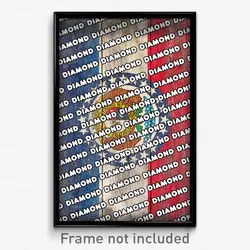 Diamond Missouri Poster (MO City Souvenir 11x17 Town Print)