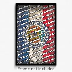 Grantwood Village Missouri Poster (MO City Souvenir 11x17 Town Print)