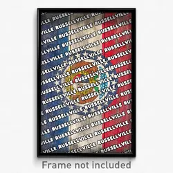 Russellville Missouri Poster (MO City Souvenir 11x17 Town Print)