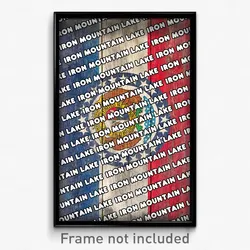 Iron Mountain Lake Missouri Poster (MO City Souvenir 11x17 Town Print)