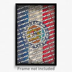 Olympian Village Missouri Poster (MO City Souvenir 11x17 Town Print)