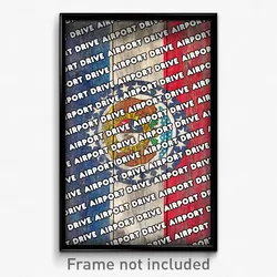 Airport Drive Missouri Poster (MO City Souvenir 11x17 Town Print)