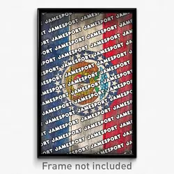 Jamesport Missouri Poster (MO City Souvenir 11x17 Town Print)