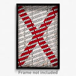 Roanoke Alabama Poster (AL City Souvenir 11x17 Town Print)