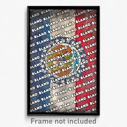 Bland Missouri Poster (MO City Souvenir 11x17 Town Print)