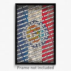 Martinsburg Missouri Poster (MO City Souvenir 11x17 Town Print)