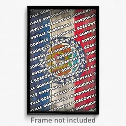 Gordonville Missouri Poster (MO City Souvenir 11x17 Town Print)