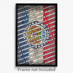Hornersville Missouri Poster (MO City Souvenir 11x17 Town Print)