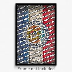 Branson West Missouri Poster (MO City Souvenir 11x17 Town Print)