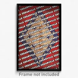 Cedarville Arkansas Poster (AR City Souvenir 11x17 Town Print)