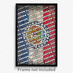 Oakview Missouri Poster (MO City Souvenir 11x17 Town Print)