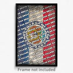 Oak Grove Village Missouri Poster (MO City Souvenir 11x17 Town Print)