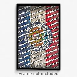 Centertown Missouri Poster (MO City Souvenir 11x17 Town Print)