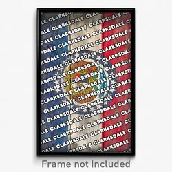 Clarksdale Missouri Poster (MO City Souvenir 11x17 Town Print)