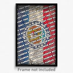 Bent Tree Harbor Missouri Poster (MO City Souvenir 11x17 Town Print)