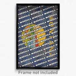 Missoula Montana Poster (MT City Souvenir 11x17 Town Print)