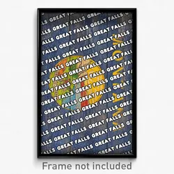 Great Falls Montana Poster (MT City Souvenir 11x17 Town Print)