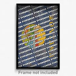 Evergreen Montana Poster (MT City Souvenir 11x17 Town Print)