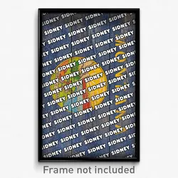 Sidney Montana Poster (MT City Souvenir 11x17 Town Print)