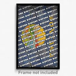 Bigfork Montana Poster (MT City Souvenir 11x17 Town Print)