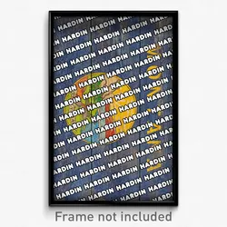 Hardin Montana Poster (MT City Souvenir 11x17 Town Print)