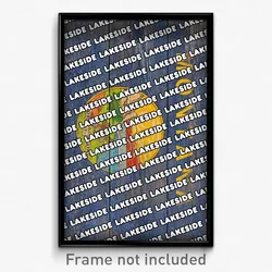 Lakeside Montana Poster (MT City Souvenir 11x17 Town Print)