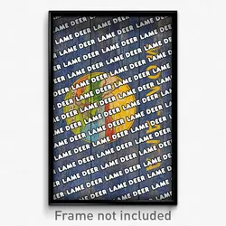 Lame Deer Montana Poster (MT City Souvenir 11x17 Town Print)