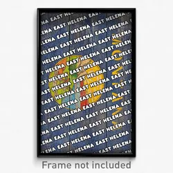 East Helena Montana Poster (MT City Souvenir 11x17 Town Print)
