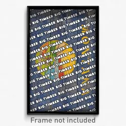 Big Timber Montana Poster (MT City Souvenir 11x17 Town Print)