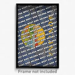 Helena West Side Montana Poster (MT City Souvenir 11x17 Town Print)