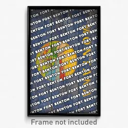 Fort Benton Montana Poster (MT City Souvenir 11x17 Town Print)