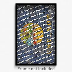Fort Belknap Agency Montana Poster (MT City Souvenir 11x17 Town Print)