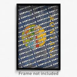 Corvallis Montana Poster (MT City Souvenir 11x17 Town Print)