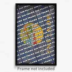 Sun Prairie Montana Poster (MT City Souvenir 11x17 Town Print)