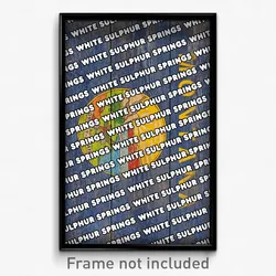 White Sulphur Springs Montana Poster (MT City Souvenir 11x17 Town Print)