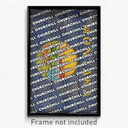 Churchill Montana Poster (MT City Souvenir 11x17 Town Print)