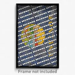 Browning Montana Poster (MT City Souvenir 11x17 Town Print)