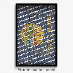 Sheridan Montana Poster (MT City Souvenir 11x17 Town Print)