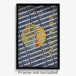 Ponderosa Pines Montana Poster (MT City Souvenir 11x17 Town Print)