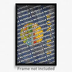 Piltzville Montana Poster (MT City Souvenir 11x17 Town Print)