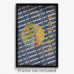 Hot Springs Montana Poster (MT City Souvenir 11x17 Town Print)
