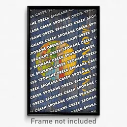 Spokane Creek Montana Poster (MT City Souvenir 11x17 Town Print)