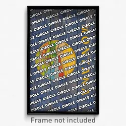 Circle Montana Poster (MT City Souvenir 11x17 Town Print)