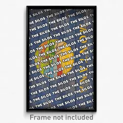 The Silos Montana Poster (MT City Souvenir 11x17 Town Print)