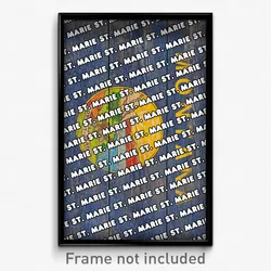 St. Marie Montana Poster (MT City Souvenir 11x17 Town Print)