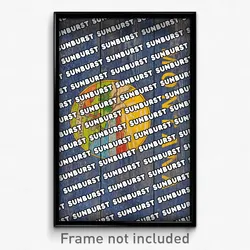 Sunburst Montana Poster (MT City Souvenir 11x17 Town Print)