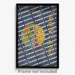 Parker School Montana Poster (MT City Souvenir 11x17 Town Print)