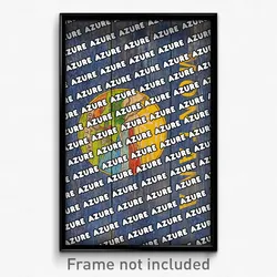 Azure Montana Poster (MT City Souvenir 11x17 Town Print)