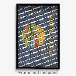 Simms Montana Poster (MT City Souvenir 11x17 Town Print)